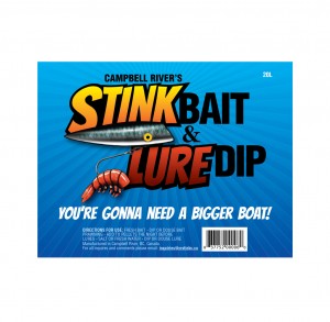 CR Stink Bait label design