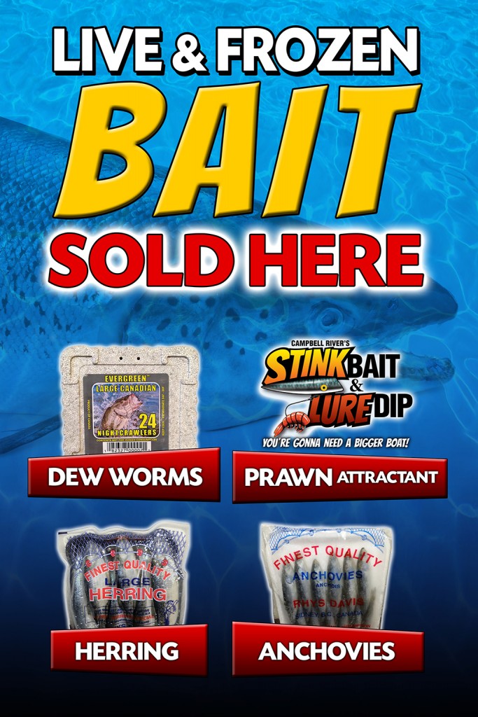 Graphic design by Vancouver Island Designs for Campbell River Stink Bait & Lure Dip