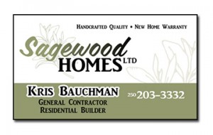 Sagewood Homes Business card design by Shelby
