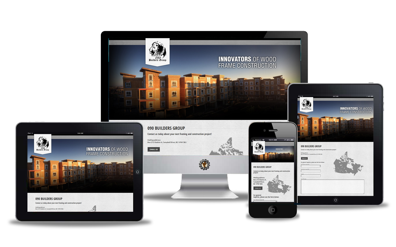 090 Builders Group Website Design Portfolio Vancouver Island