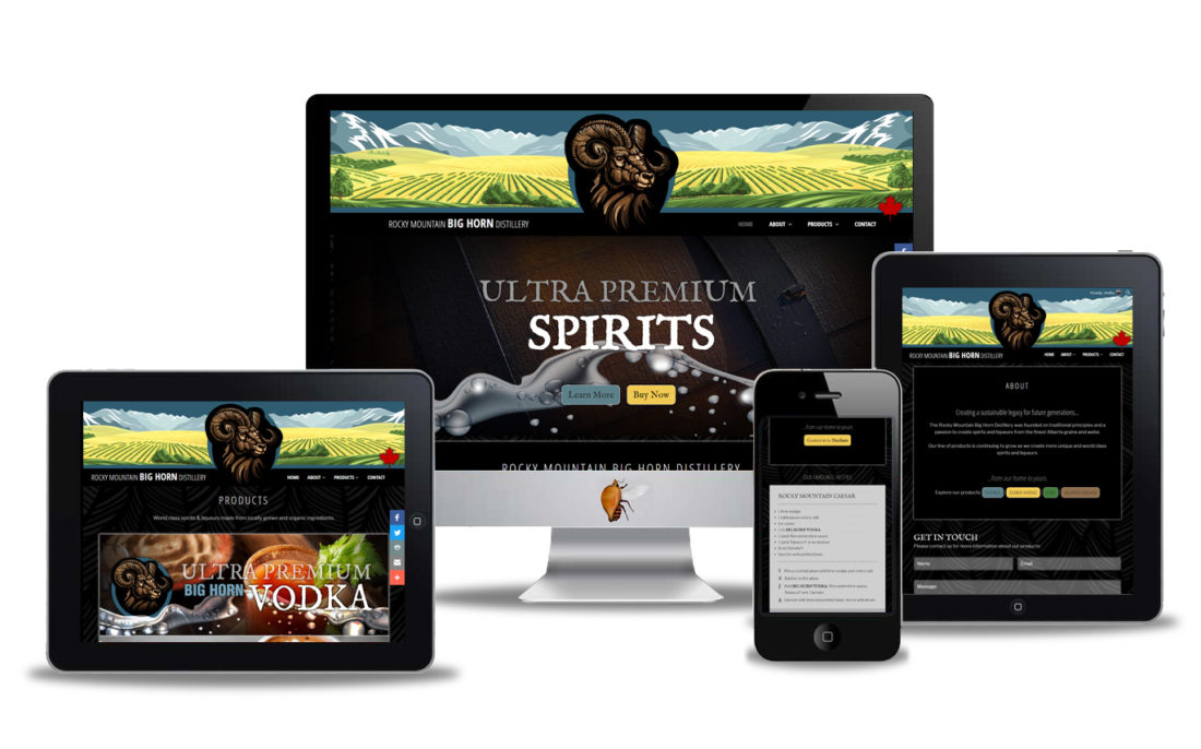 craft distillery website design