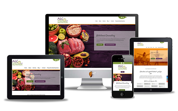 health industry website design