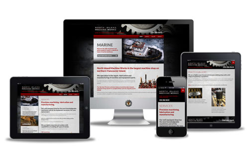 North Island Machine Works website design by Vancouver Island Designs