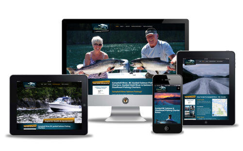 Profish Adventures website design by Vancouver Island Designs