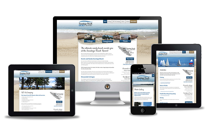 Saratoga Beach website design by Vancouver Island Designs