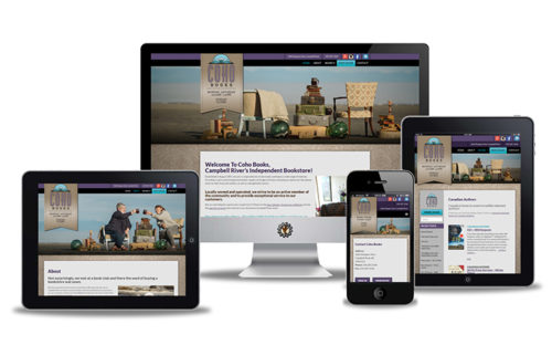 coho books website design