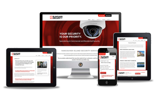 blanchard security website design