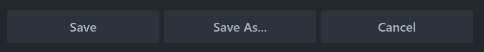 module save buttons