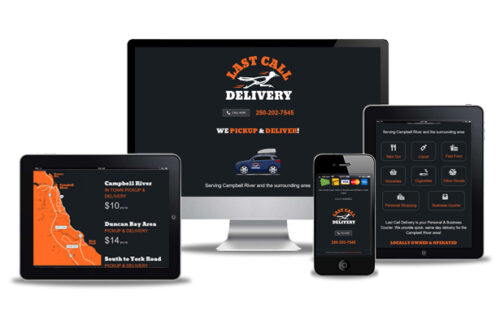 delivery service website design