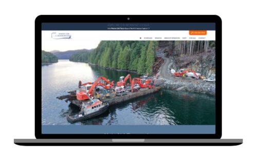 website design for marine transportation