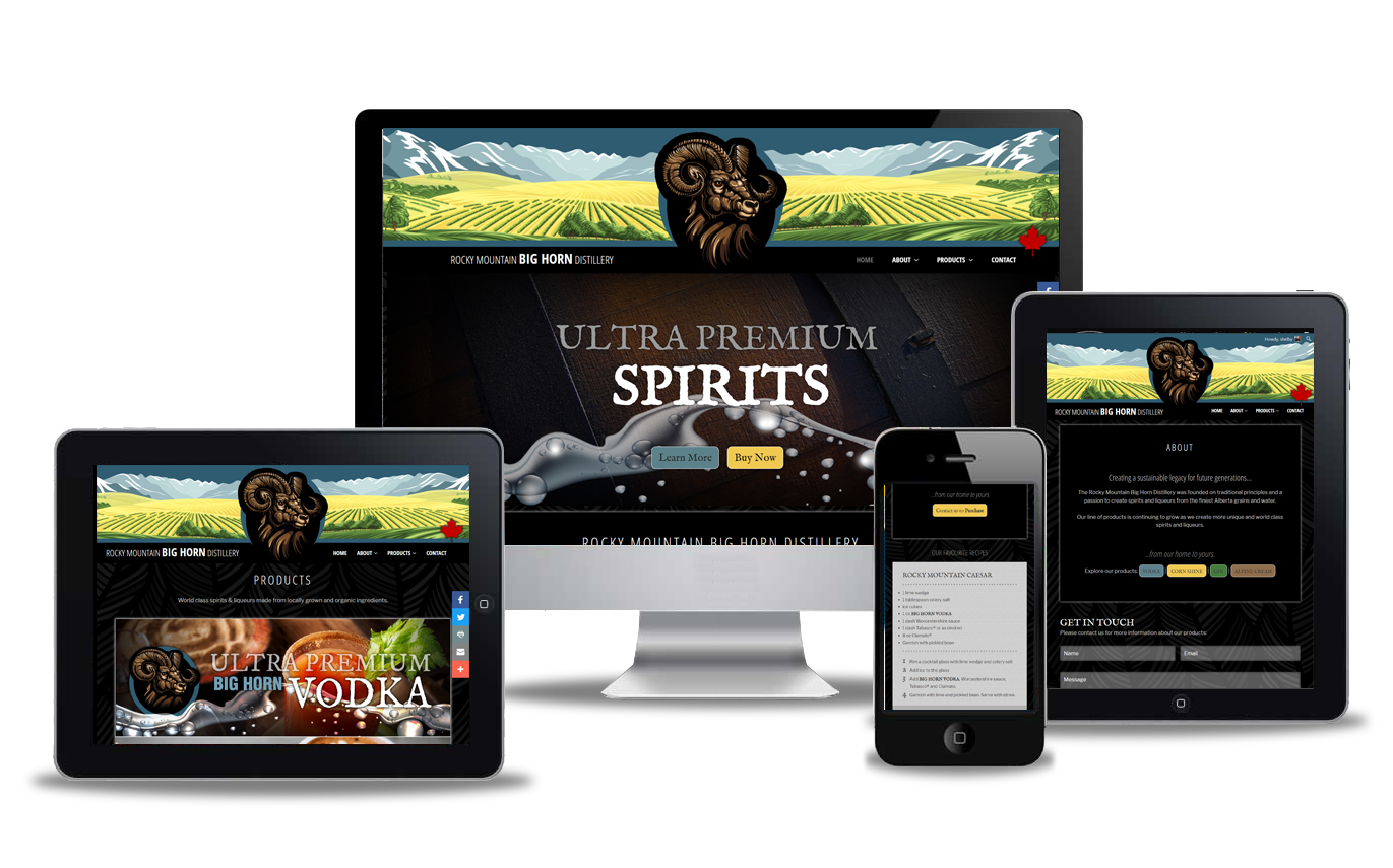 distillery website design