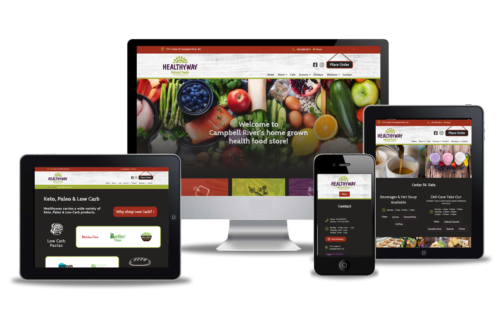 grocery store website design