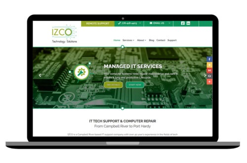 IZCO tech solution website design2