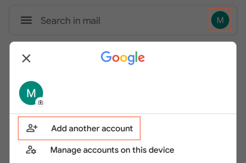 If you already have a Gmail account, in the upper-right corner, tap your profile and Add another account.