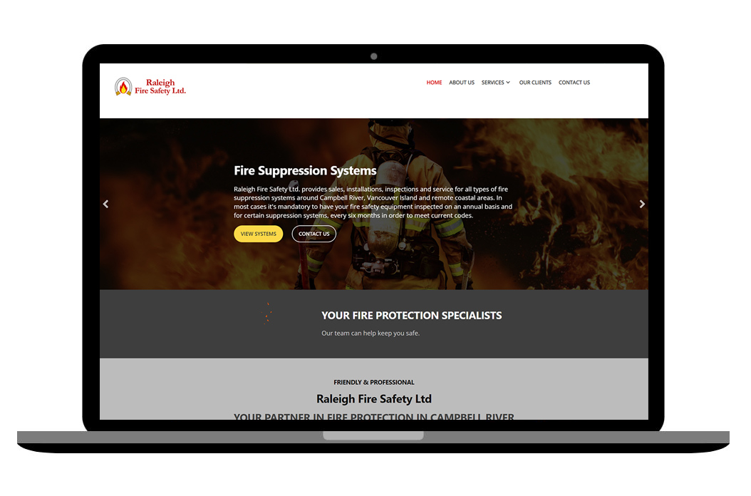 Raleigh Fire Safety website design2