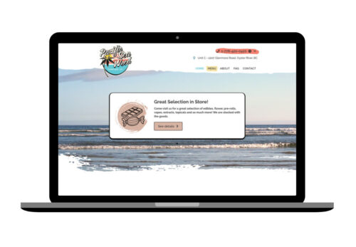 pacific sea weed website design