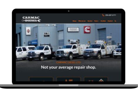 carmac diesel website design responsive