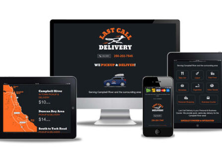 delivery service website design